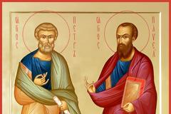 Οι κορυφαίοι του χορού των Αποστόλων. Οι πρώτοι. Ο Πέτρος και ο Παύλος