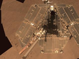 Φωτογραφία για Αμμοθύελλα στον Άρη απειλεί το ρόβερ Opportunity της NASA