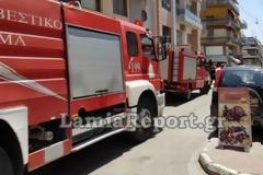 Συναγερμός για πυρκαγιά στο κέντρο της Λαμίας