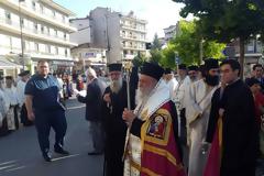 Υποδοχή Τιμίας Κάρας του οσίου Νικάνορος στα Γρεβενά