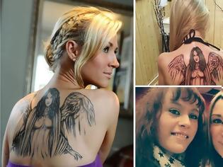Φωτογραφία για Έκανε τατουάζ με τη στάχτη της νεκρής αδελφής της [photos]