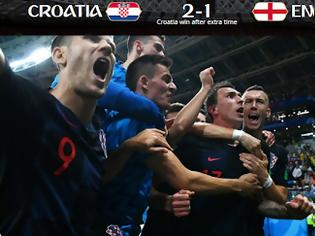 Φωτογραφία για Κροατία - Αγγλία 2-1. Η Κροατία στον τελικό του Παγκοσμίου Κυπέλου