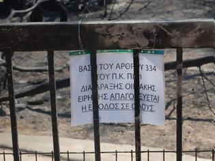 Φωτογραφία για Έκλεισαν την είσοδο εκεί που βρέθηκαν απανθρακωμένοι 28 πολίτες – Σκαρφάλωσαν οι πυροσβέστες [photos]