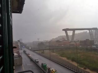Φωτογραφία για Ιταλία: Κατέρρευσε γέφυρα λίγο έξω από την Γένοβα