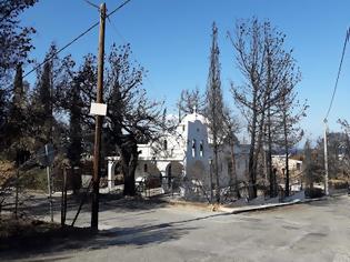 Φωτογραφία για Καμία εκκλησία και κανένα προσκυνητάρι δεν υπέστη την παραμικρή ζημιά, ούτε καν μουτζούρα στη φωτιά στην Αττική