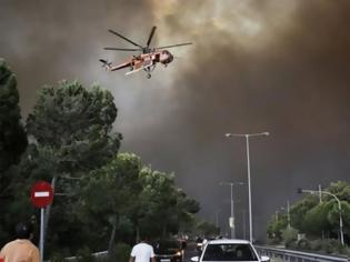 Φωτογραφία για Καταθέσεις μαρτύρων: Έμεινε από καύσιμα το πρώτο ελικόπτερο  στο Μάτι