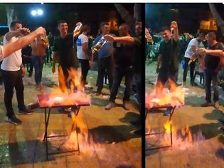 Φωτογραφία για Φωτιά με ουίσκι στη ΧΡΥΣΟΒΙΤΣΑ Ξηρομέρου για τον ΒΕΛΛΙΣΑΡΗ! (VIDEO)