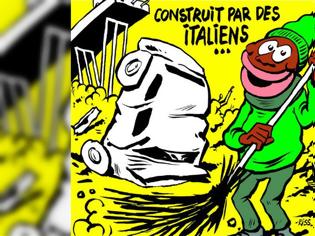 Φωτογραφία για Charlie Hebdo για την κατάρρευση της γέφυρας στη Γένοβα