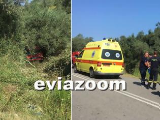 Φωτογραφία για Τροχαίο στη Βόρεια Εύβοια: Αυτοκίνητο κατέληξε μέσα σε χωράφι! (ΦΩΤΟ)