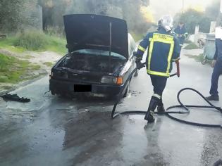 Φωτογραφία για Εύβοια: Αυτοκίνητο κάηκε ολοσχερώς στη Νεροτριβιά!