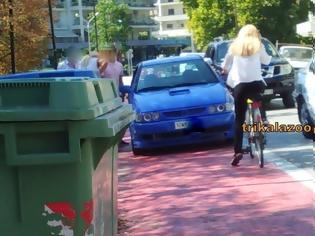 Φωτογραφία για Δείτε τι συμβαίνει όταν παρκάρεις σε ποδηλατόδρομο στα Τρίκαλα