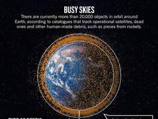 Φωτογραφία για Περισσότερα από 20.000 μεγάλα διαστημικά «σκουπίδια» σοβαρή απειλή γύρω από τη Γη