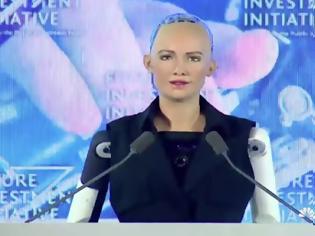 Φωτογραφία για Καλώς ορίσατε στην Νέα Τάξη Πραγμάτων – Η Σαουδική Αραβία έδωσε υπηκοότητα σε ανθρωποειδές ρομπότ [video]