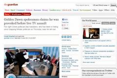 Η εφημερίδα Guardian για την απάντηση του Ηλία Κασιδιάρη