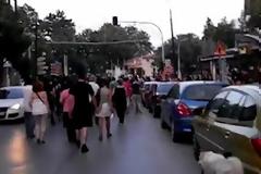 H αντιφασιστική πορεία στη Βέροια ενάντια στη δράση της Χρυσής Αυγής