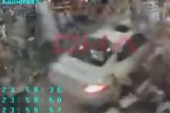 Γυναίκα με Porsche καρφώθηκε μέσα σε βενζινάδικο - VIDEO