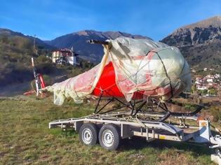Φωτογραφία για Στο Καρπενήσι βρήκαν το… ελικόπτερο που είχε κλαπεί στο Μεσολόγγι (φωτο)