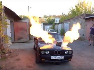 Φωτογραφία για Ρώσος έβαλε τουρμπίνα από MIG-23 σε παλιά BMW! Δείτε το βίντεο με την ιδιαίτερη κατασκευή (Video)