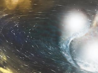 Φωτογραφία για Βαρυτικά κύματα από συγχώνευση [δυο άστρων νετρονίων] που διαμόρφωσε ένα μεγαλύτερης μάζας άστρο νετρονίων