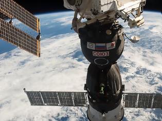Φωτογραφία για Το Soyouz προσδέθηκε στον Διεθνή Διαστημικό Σταθμό (ISS)
