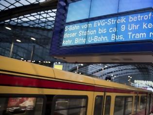 Φωτογραφία για Γερμανία: Χάος από την απεργία των σιδηροδρόμων - Eκατοντάδες ακυρώσεις δρομολογίων