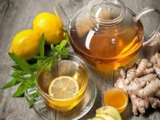Φωτογραφία για Ισχυρό ρόφημα με πιπερόριζα (τζίντζερ), λεμόνι και μέλι για το κρυολόγημα, την γρίπη, τις ιώσεις