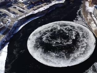Φωτογραφία για Ο παγωμένος δίσκος και το ποτάμι που εξάπτει τη φαντασία [βίντεο]
