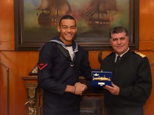Φωτογραφία για ΓΕΝ: Το Πολεμικό Ναυτικό τίμησε τον Πρωταθλητή Ναύτη Στρατευμένης Θητείας - ΦΩΤΟ
