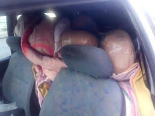 Φωτογραφία για Θεσπρωτία: Έκρυβε 116 κιλά κάνναβη κάτω από ένα πάπλωμα στο αυτοκίινητό του (ΦΩΤΟ)