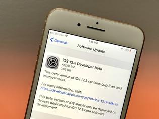 Φωτογραφία για Κυκλοφόρησε το IOS 12.3 beta 1 για προγραμματιστές