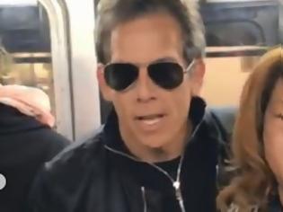 Φωτογραφία για Πώς αντιδρά μια γυναίκα στη θέα ενός σταρ του Χόλιγουντ στο μετρό; Το βίντεο που έγινε viral με τον Μπεν Στίλερ