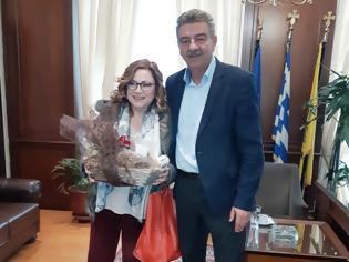 Φωτογραφία για Επίσκεψη της υποψήφιας Ευρωβουλευτή Μαρίας Σπυράκη στον Δήμαρχο κ. Γεώργιο Δασταμάνη