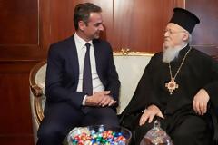 Συνάντηση Μητσοτάκη-Βαρθολομαίου στο Φανάρι..