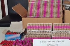 ΚΑΛΑΜΑΤΑ - Συνελήφθη 45 χρονος με 11.090  κροτίδες διαφόρων τύπων
