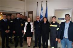 Επίσκεψη της Κατερίνας Παπακώστα στις Πυροσβεστικές Υπηρεσίες Βέροιας, Έδεσσας και Νάουσας