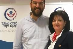 Η Μαρία Σαλμά υποψήφια με τον Νεκτάριο Φαρμάκη