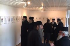 12006 - Εγκαίνια έκθεσης ζωγραφικής «Τα λουλούδια του Αγίου Όρους» στο Ιερό Κελλί του Τιμίου Προδρόμου των Καρυών (φωτογραφίες)
