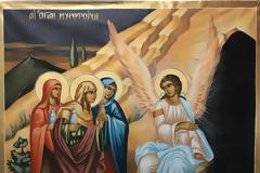 «Οἱ Μυροφόρες κηρύττουν τήν ἀνάσταση τοῦ Χριστοῦ.  Ἑρμηνεία τῶν διαφορῶν τῶν τεσσάρων εὐαγγελιστῶν».