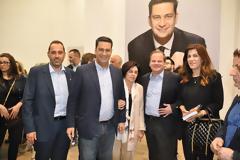 Τον  Βουλευτή της ΝΔ Κώστα Καραμανλή και τον πρώην Υπουργό Θόδωρο Ρουσόπουλο υποδέχθηκε στο πολιτικό του γραφείο ο Γιώργος Παπαναστασίου.