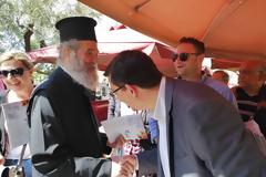 ΕΠΙΣΚΕΨΗ ΤΟΥ ΥΠΟΨΉΦΙΟΥ ΔΗΜΑΡΧΟΥ ΞΗΡΟΜΕΡΟΥ ΚΟΥ ΓΙΑΝΝΗ ΤΡΙΑΝΤΑΦΥΛΛΑΚΗ ΣΤΗΝ ΛΑΪΚΉ ΑΓΟΡΑ ΤΟΥ ΑΣΤΑΚΟΥ.