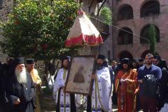 Η Παναγία Φοβερά Προστασία από το Άγιον Όρος στον Βόλο