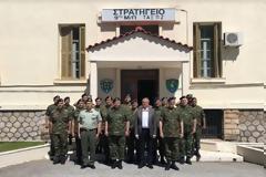 Επίσκεψη ΑΝΥΕΘΑ Πάνου Ρήγα στην 9η Μ/ Π ΤΑΞ
