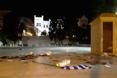 Καβάλα: Έσπασαν εκλογικά περίπτερα κομμάτων