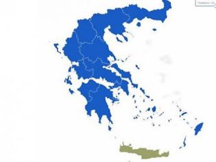 Φωτογραφία για Επικράτηση της Νέας Δημοκρατίας σε 12 από τις 13 περιφέρειες