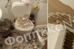 Γιάννενα: Φοιτήτρια έκανε μπάνιο στην εστία και έπεσε το ταβάνι πάνω της