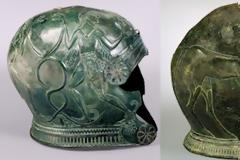 Η ΚΛΕΜΜΈΝΗ ΜΑΣ ΙΣΤΟΡΙΑ Δύο Μοναδικά Αρχαία Ελληνικά Ενεπίγραφα Κράνη Του 7ου Αι. Π.Χ. Από Χωριό Αρκάδων Στην Κρήτη!