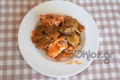 Φασολάκια με φιλέτα κοτόπουλο