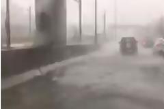 H Αττική Οδός των 3 ευρώ «έγινε» λίμνη