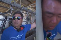 Σκληρές εικόνες: Ακτιβιστής αλυσοδέθηκε σε σφαγείο και παραλίγο να αποκεφαλιστεί