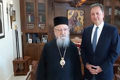 Σπήλιος Λιβανός: συνάντηση με τον σεβασμιότατο  Μητροπολίτη Αιτωλίας και Ακαρνανίας κ.κ. Κοσμά